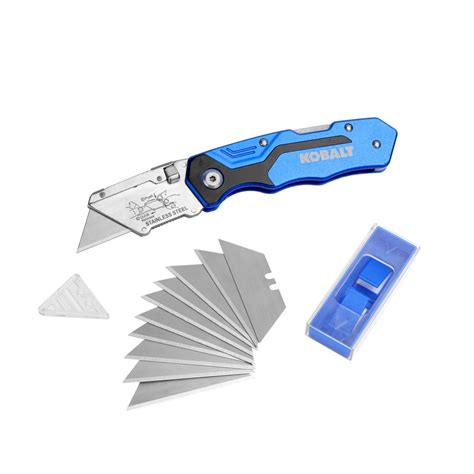 kobalt box cutter stainless steel|kobalt box cutter blade replacement.